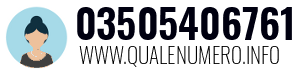 Numero di telefono 03505406761 03505406761