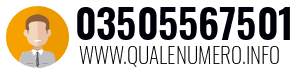 Numero di telefono 03505567501 03505567501