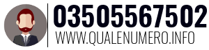 Numero di telefono 03505567502 03505567502