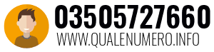 Numero di telefono 03505727660 03505727660