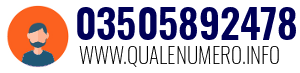 Numero di telefono 03505892478 03505892478