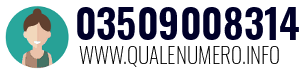 Numero di telefono 03509008314 03509008314