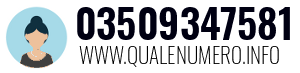 Numero di telefono 03509347581 03509347581