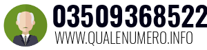 Numero di telefono 03509368522 03509368522
