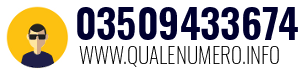 Numero di telefono 03509433674 03509433674