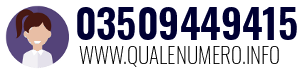 Numero di telefono 03509449415 03509449415