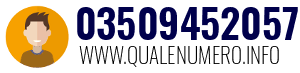 Numero di telefono 03509452057 03509452057