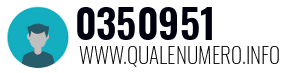 Numero di telefono 0350951 0350951