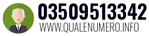 Numero di telefono 03509513342 03509513342