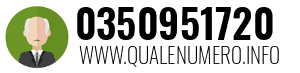 Numero di telefono 0350951720 0350951720