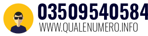 Numero di telefono 03509540584 03509540584
