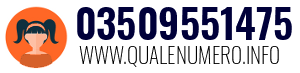Numero di telefono 03509551475 03509551475