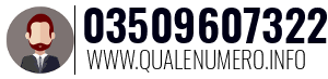 Numero di telefono 03509607322 03509607322