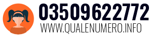 Numero di telefono 03509622772 03509622772