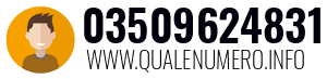 Numero di telefono 03509624831 03509624831