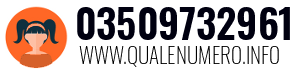 Numero di telefono 03509732961 03509732961