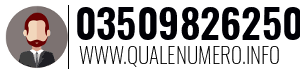 Numero di telefono 03509826250 03509826250