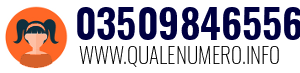 Numero di telefono 03509846556 03509846556