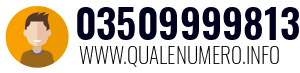 Numero di telefono 03509999813 03509999813