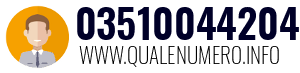 Numero di telefono 03510044204 03510044204