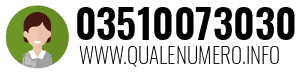 Numero di telefono 03510073030 03510073030