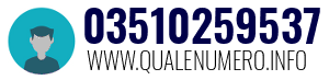Numero di telefono 03510259537 03510259537