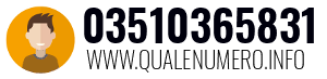 Numero di telefono 03510365831 03510365831