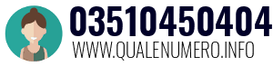 Numero di telefono 03510450404 03510450404