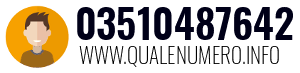 Numero di telefono 03510487642 03510487642