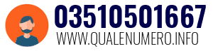 Numero di telefono 03510501667 03510501667