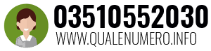 Numero di telefono 03510552030 03510552030