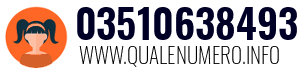 Numero di telefono 03510638493 03510638493