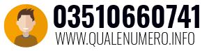 Numero di telefono 03510660741 03510660741