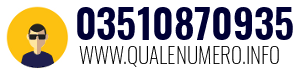 Numero di telefono 03510870935 03510870935
