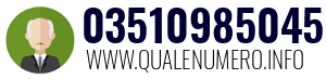Numero di telefono 03510985045 03510985045