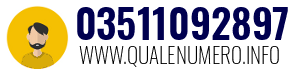 Numero di telefono 03511092897 03511092897