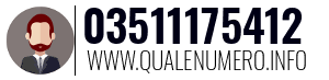 Numero di telefono 03511175412 03511175412