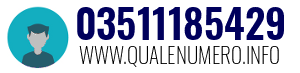 Numero di telefono 03511185429 03511185429