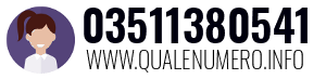 Numero di telefono 03511380541 03511380541