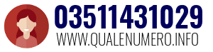 Numero di telefono 03511431029 03511431029