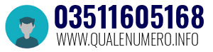 Numero di telefono 03511605168 03511605168