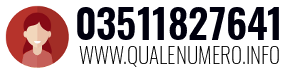 Numero di telefono 03511827641 03511827641