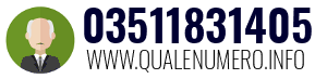 Numero di telefono 03511831405 03511831405