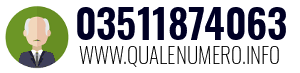 Numero di telefono 03511874063 03511874063