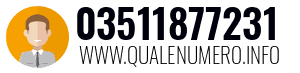 Numero di telefono 03511877231 03511877231