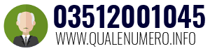 Numero di telefono 03512001045 03512001045