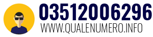 Numero di telefono 03512006296 03512006296