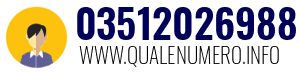 Numero di telefono 03512026988 03512026988