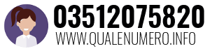 Numero di telefono 03512075820 03512075820
