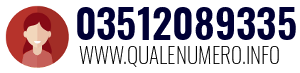 Numero di telefono 03512089335 03512089335